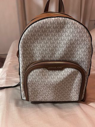 Mochila Michael Kors Beige y Marrón