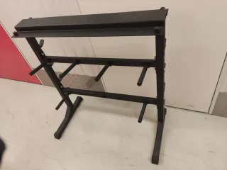 Soporte discos, mancuernas y barras largas