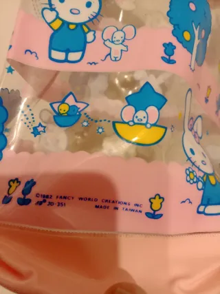 Sacca vintage 1982 con coniglietti