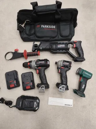 Set Herramientas Parkside Performance Recargables