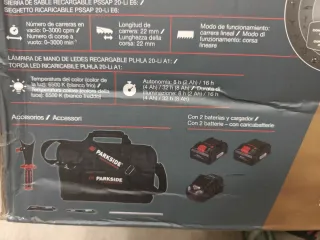 Set Herramientas Parkside Performance Recargables