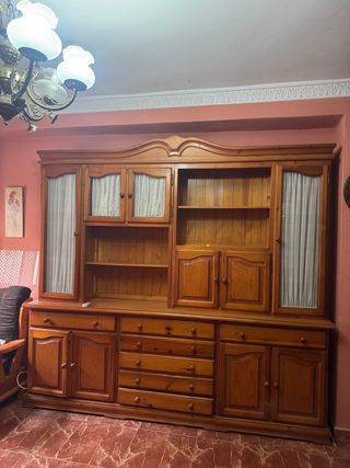 Mueble de salón de madera maciza