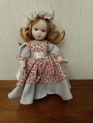 Bambola vintage ceramica 15 cm