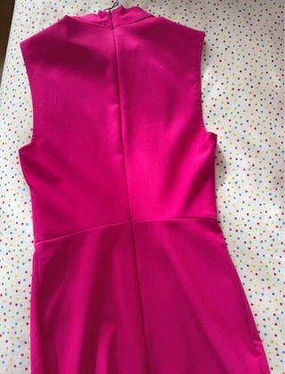 Vestido rosa Mango con nudo