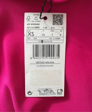 Vestido rosa Mango con nudo