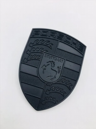 EMBLEMA LOGO CAPOT PORSCHE NEGRO