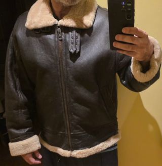 Chaqueta Aviador B3 Piel Natural Marrón