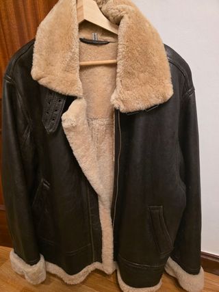 Chaqueta Aviador B3 Piel Natural Marrón