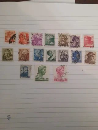 17 Francobolli Serie Michelangelo Italiani