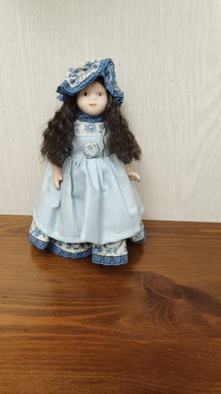 Bambola vintage ceramica 15 cm