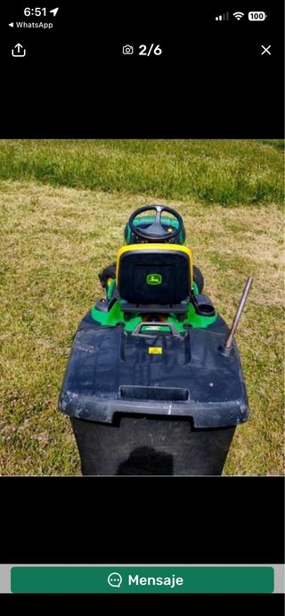 Tractor Cortacésped John Deere Verde