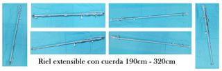 Riel extensible cortina 190-320cm