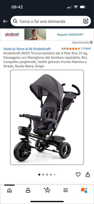 Triciclo multifunzione Kinderkraft