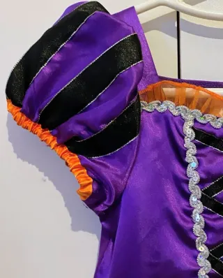 Vestido Minnie Mouse Halloween Morado talla 5/6