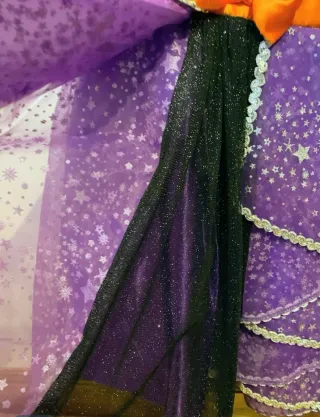 Vestido Minnie Mouse Halloween Morado talla 5/6