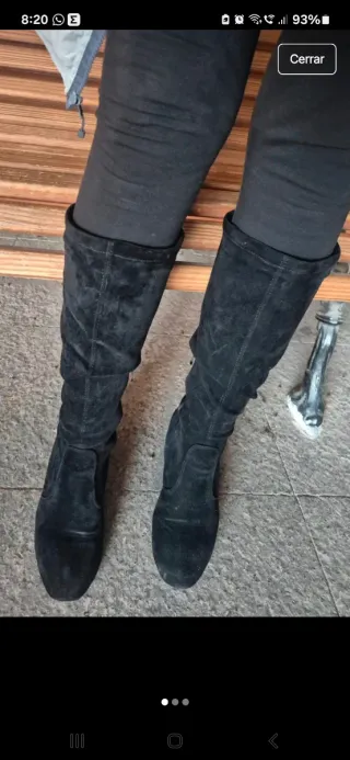Botas altas mujer negras talla 41