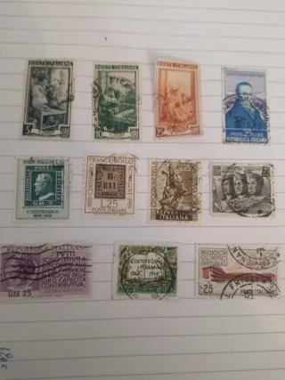 Francobolli Italiani Usati Anni '50