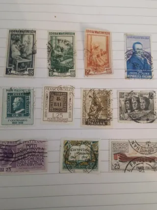 Francobolli Italiani Usati Anni '50