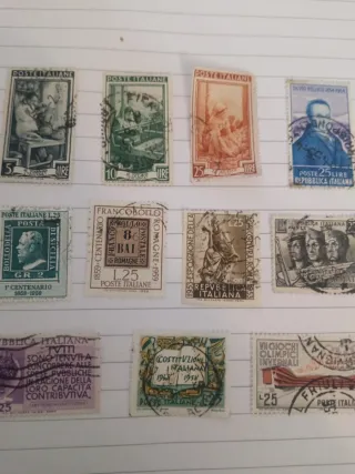 Francobolli Italiani Usati Anni '50