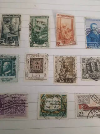 Francobolli Italiani Usati Anni '50