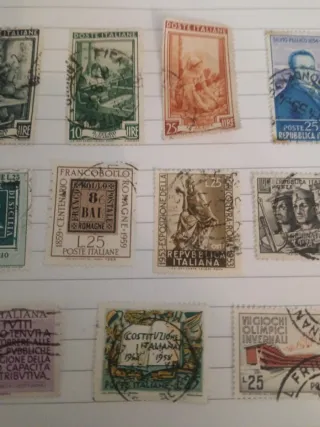 Francobolli Italiani Usati Anni '50