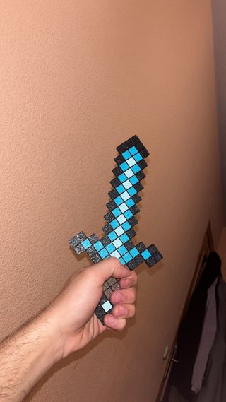 Espada Minecraft Diamante Pixelada