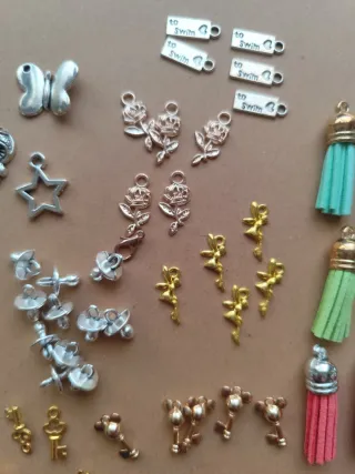 Lote Colgantes y Charms Manualidades
