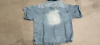 Camicetta bimbo jeans manica corta