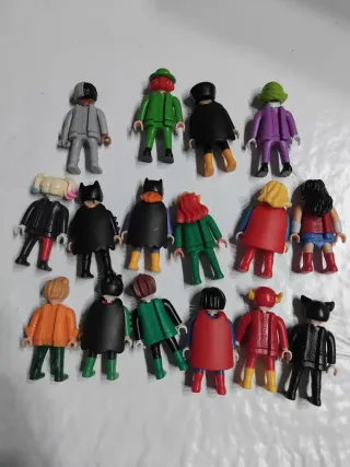 Coleccion completa 16 Playmobil Superhéroes DC Com