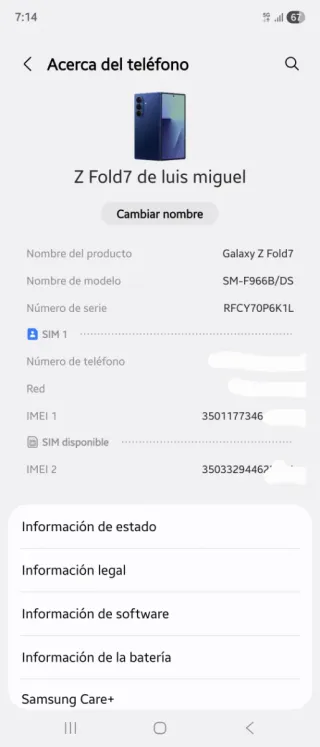 Samsung Galaxy Z Fold 7 512GB