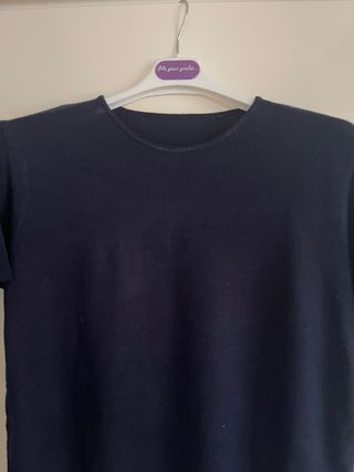 Maglia Lana Merino Donna Nera Tg L