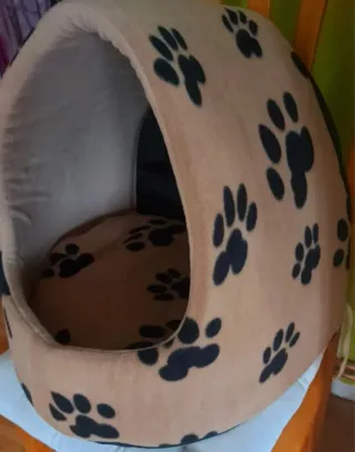 Cama Cueva Mascota Dream Huellas