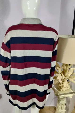 Sudadera Tommy Hilfiger Rayas Talla L Y2K