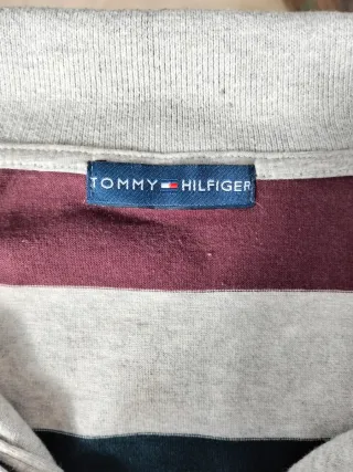 Sudadera Tommy Hilfiger Rayas Talla L Y2K