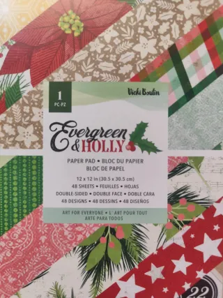 Kit Scrapbooking Evergreen & Holly Vicki Boutin