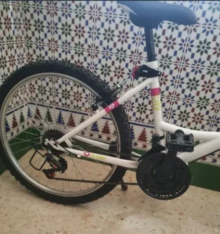 Bicicleta Denbike 24 Bianca e Rosa