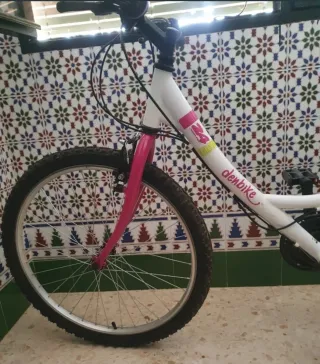 Bicicleta Denbike 24 Bianca e Rosa