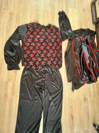 Disfraz murciélago y chaleco calaveras papa&hijo