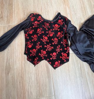 Disfraz murciélago y chaleco calaveras papa&hijo