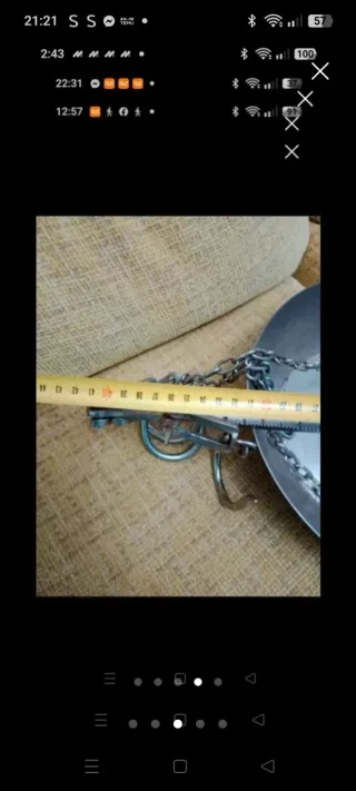 Báscula romana sin estrenar