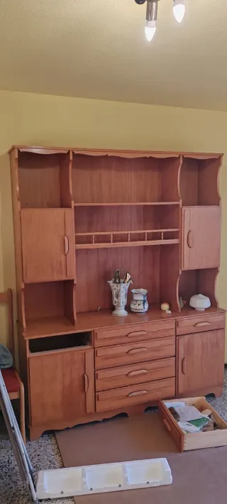 Sofá de 2 plazas tela y madera