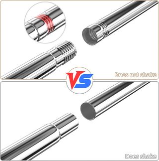 MISOUNDA barra cortina ducha L Acero 85x175cm