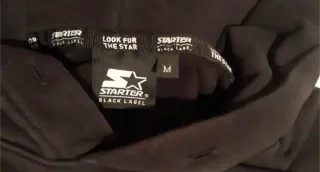 Sudadera Starter Negra Bordada