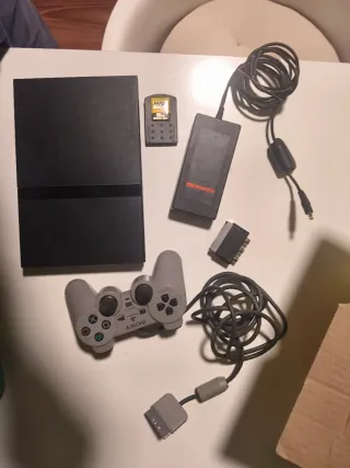 Ps2 Slim Negra con Caja