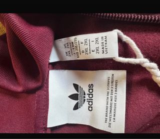 Chaqueta Adidas Burdeos Talla XL