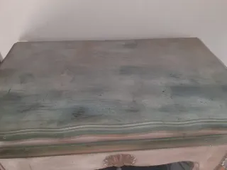 Vitrina rústica de madera y cristal
