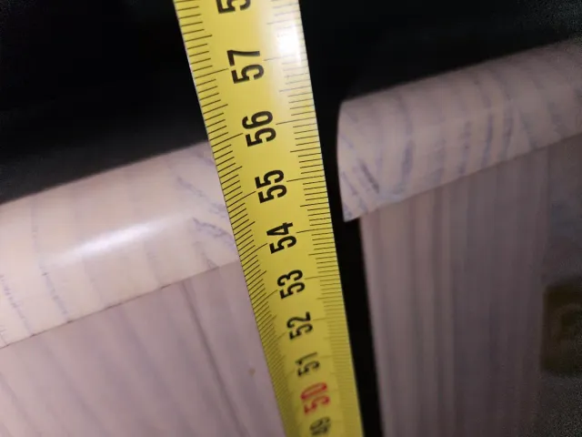 Cabecero 135cm y 2 mesillas de madera. Pino macizo