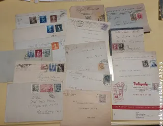 Lote 15 sobres circulados