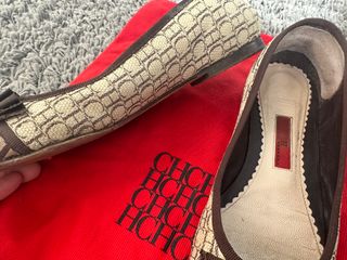 Zapatos CH Bailarinas Beige y Marrón