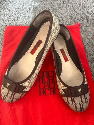 Zapatos CH Bailarinas Beige y Marrón